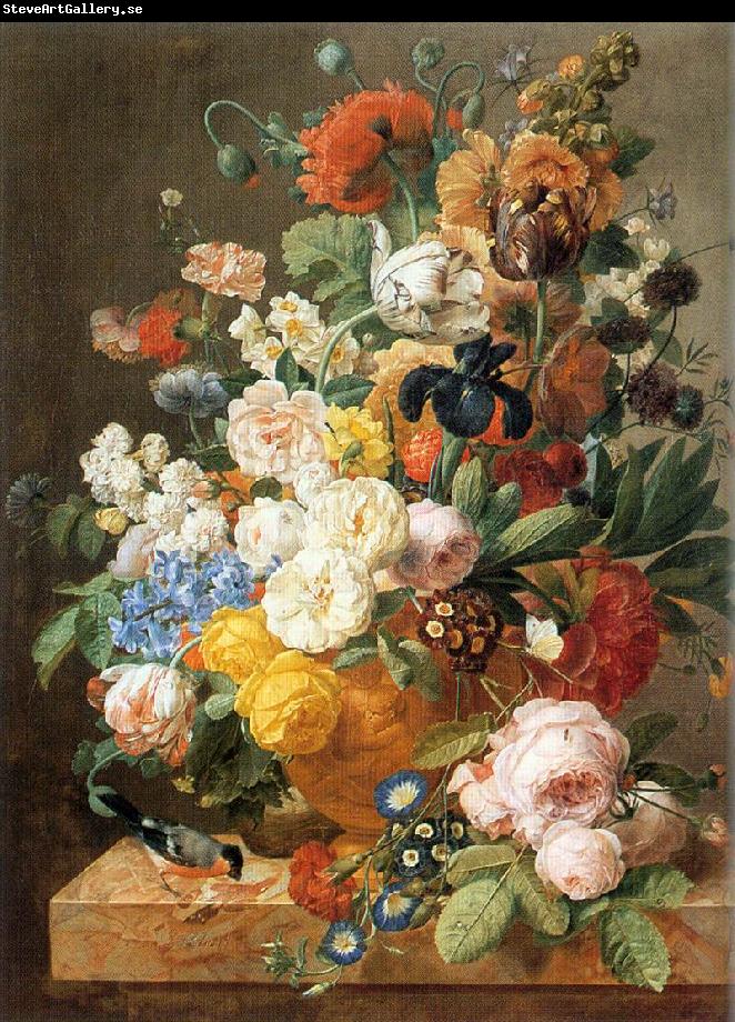 ELIAERTS, Jan Frans Bouquet of Flowers in a Sculpted Vase dfg